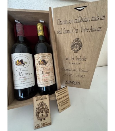 Coffret personnalisé 2 X 75cl